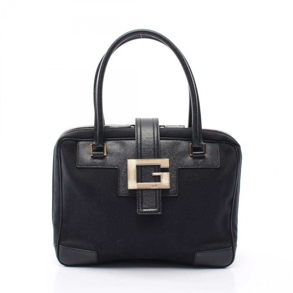 Gucci G Logo Handbag Canvas Leather #373701G44B
